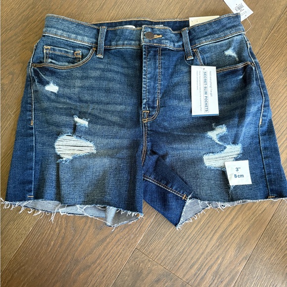 Old Navy Pants - Old Navy Distressed Denim Shorts 3 “ inseam